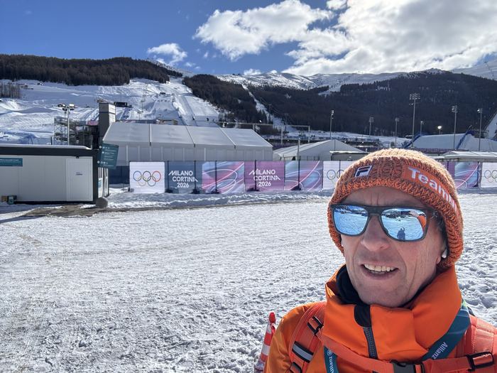 On location, Winter Games