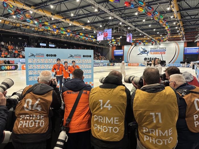 Press pack, speed skating